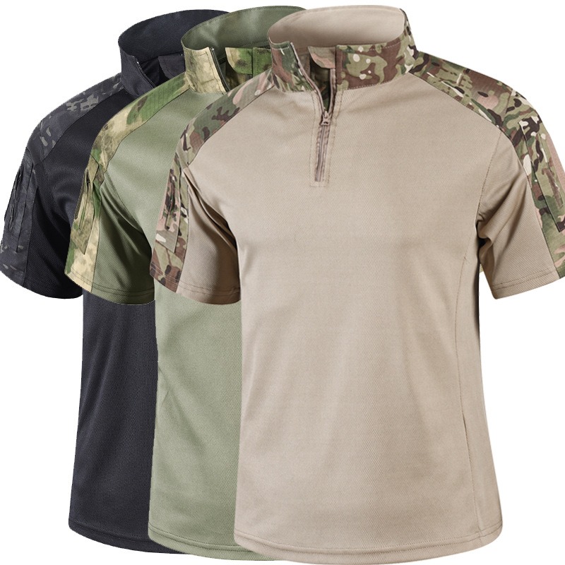 Outdoor Hunting T Shirts - Męska letnia taktyczna koszulka moro z