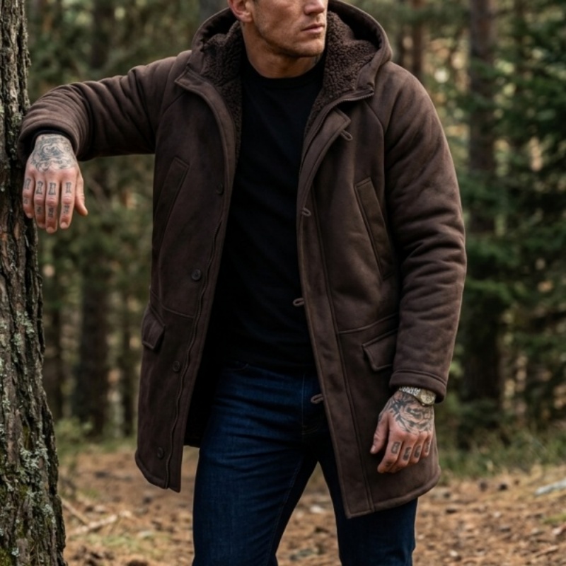 Outdoor Hunting Fleece - Nowa męska kurtka zimowa z kapturem