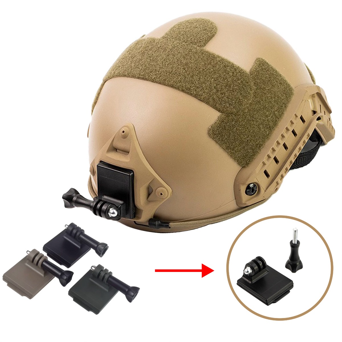 Hunting Outdoor Camera - Adapter do hełmu taktycznego FAST, mocowanie