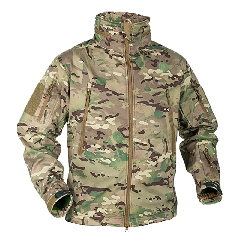 Outdoor Hunting Fleece - Męskie zimowe jesienne kurtki softshell polarowe