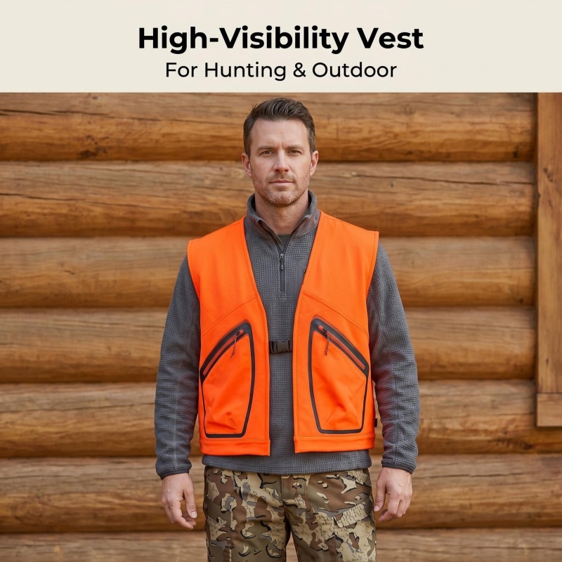 Męska kamizelka odblaskowa do  – Outdoor Hunting Fleece recenzja i cena