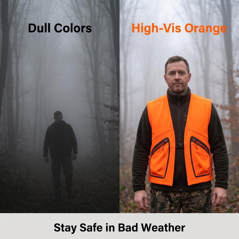 Męska kamizelka odblaskowa do  – Outdoor Hunting Fleece recenzja i cena