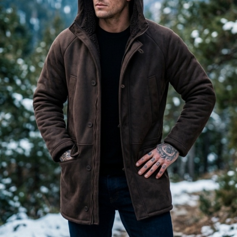 Nowa męska kurtka zimowa z kap – Outdoor Hunting Fleece recenzja i cena