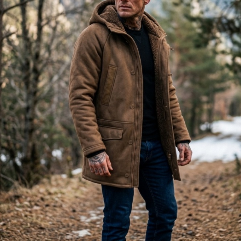 Nowa męska kurtka zimowa z kap – Outdoor Hunting Fleece recenzja i cena