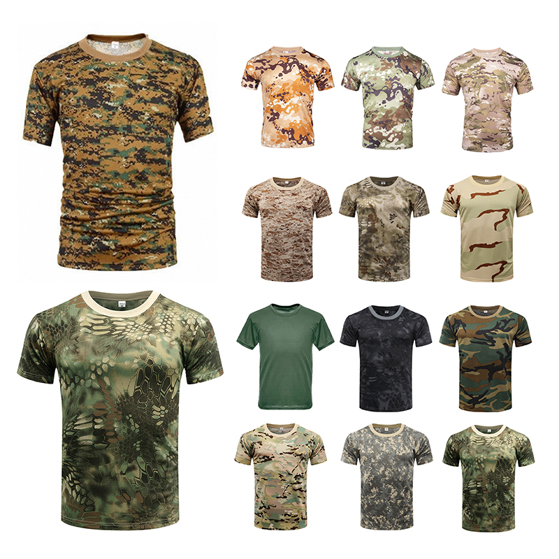 Męska koszulka taktyczna w kam – Outdoor Hunting T Shirts recenzja i cena