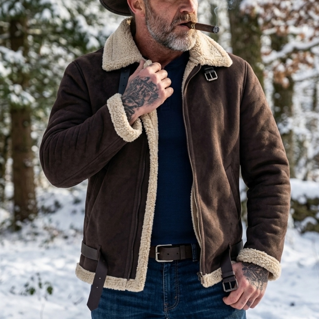Męska zimowa kurtka z imitacji – Outdoor Hunting Fleece recenzja i cena