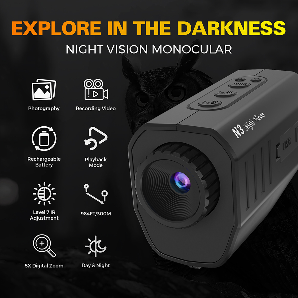 Monokular noktowizyjny 1080P 3 – Monocular Night Vision recenzja i cena