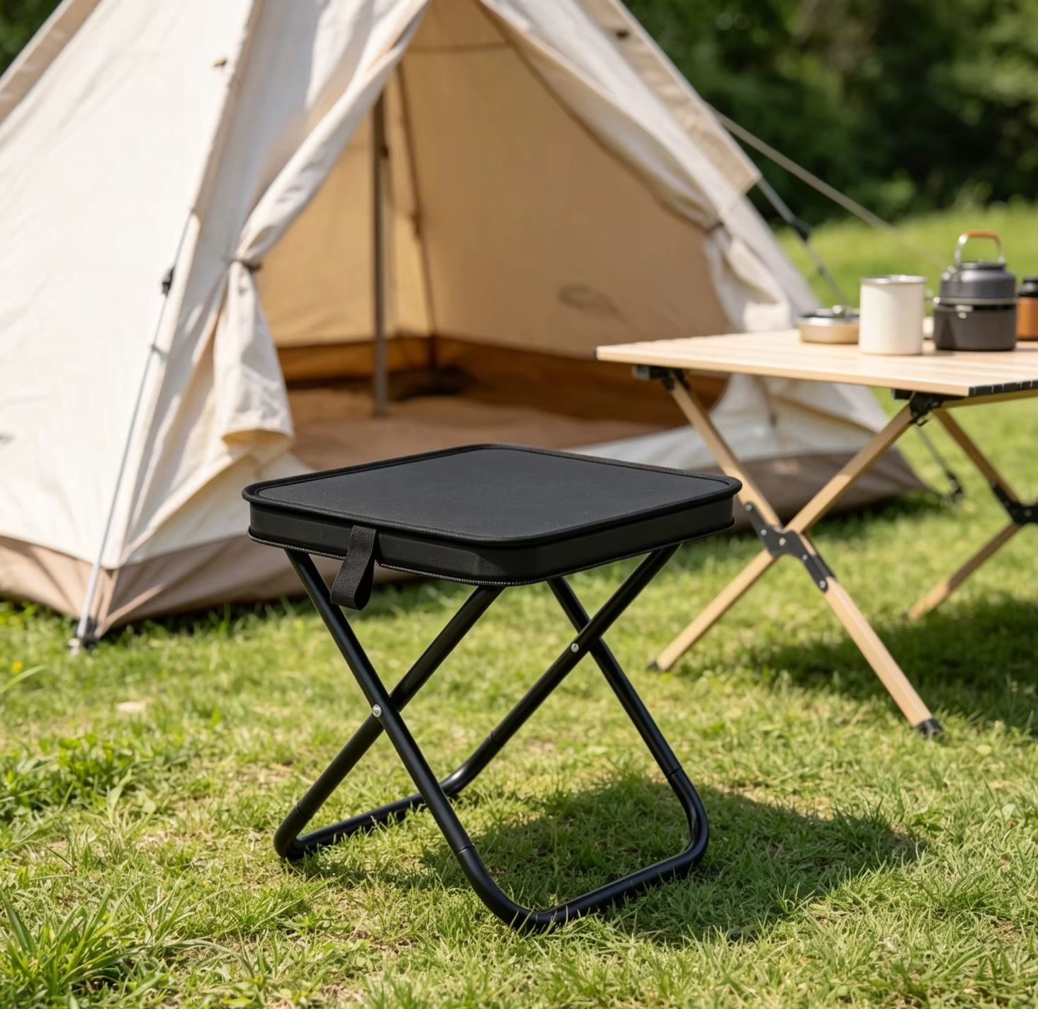 Przenośny, składany stołek z f – Outdoor Hunting Chair recenzja i cena